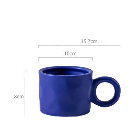 KTX-990163 Large Capacity Ceramic Coffee Mug with Handle - 450ml for Coffee, Tea and Beverages