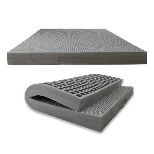 KTX-458259 Luxury Queen Size Memory Foam Mattress with Natural Latex - Titan Grey