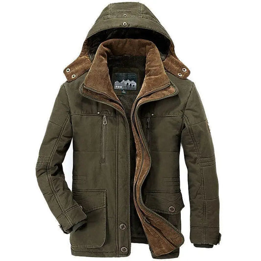 HKM-291795 Youth Cotton Blue Solid Color Zipper With Plush Loose Fit Spot Three-dimensional Patch Pocket Casual Jacket Men's Coats
