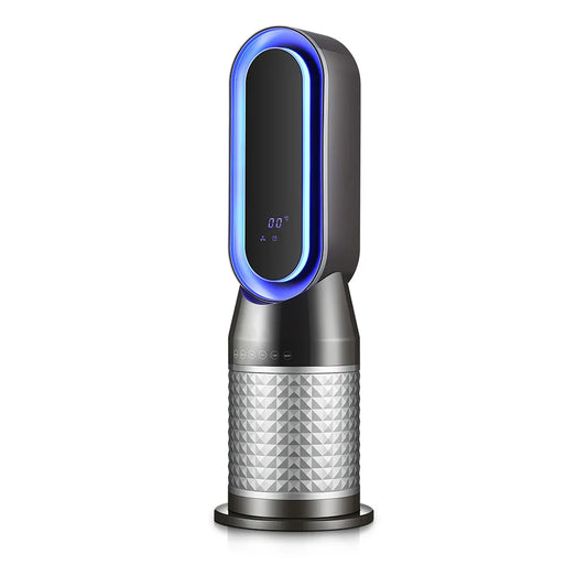 KTX-410003 Bladeless Electric Fan Heater with Night Light – 2000W Dual Purpose Portable Device for Home and Office Use