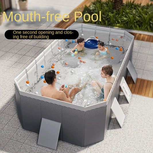 HKM-503699 Large Portable PVC Above Ground Swimming Pool for Outdoor and Children’s Use