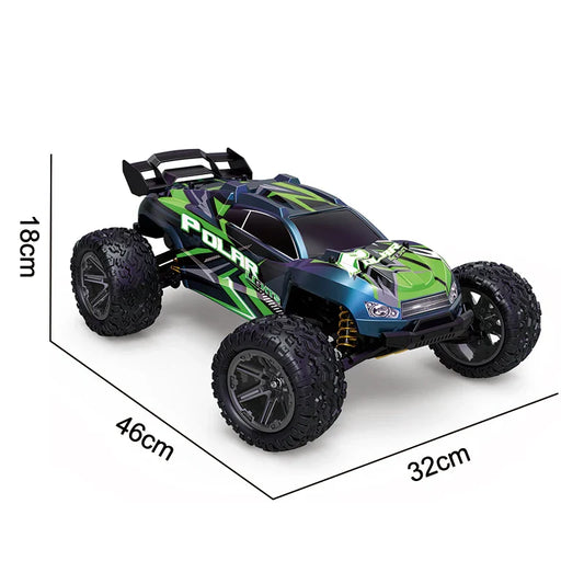 HKM-199379 1/8 Scale 4WD Remote Control Car - Fast 45 km/h, Waterproof, Flip & 360° Rotate, 100m Range, 2.4G for Ages 5+