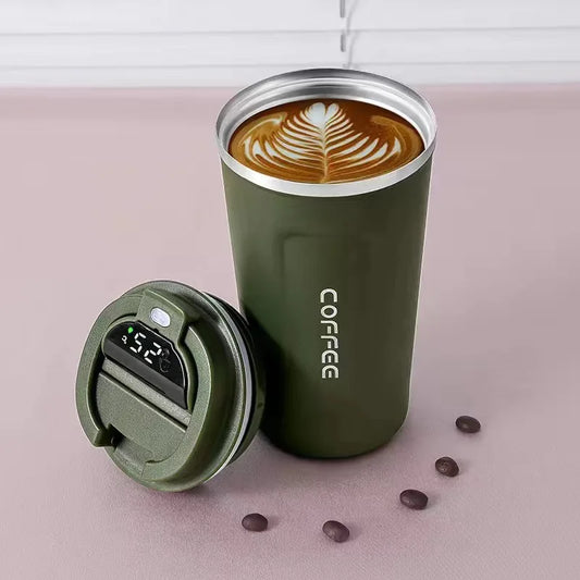 KTX-022931 Stainless Steel Travel Coffee Mug with Intelligent Temperature Display