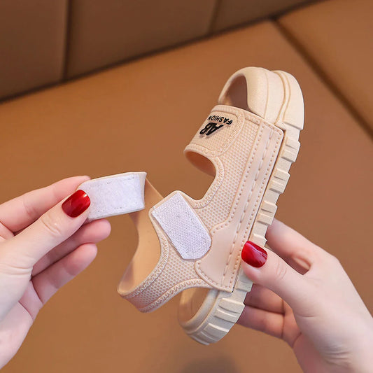 HKM-886227 Perfect Beach and Casual Wear Lightweight Summer Kids' Sandals Breathable Mesh Sports Sandals with Soft Soles