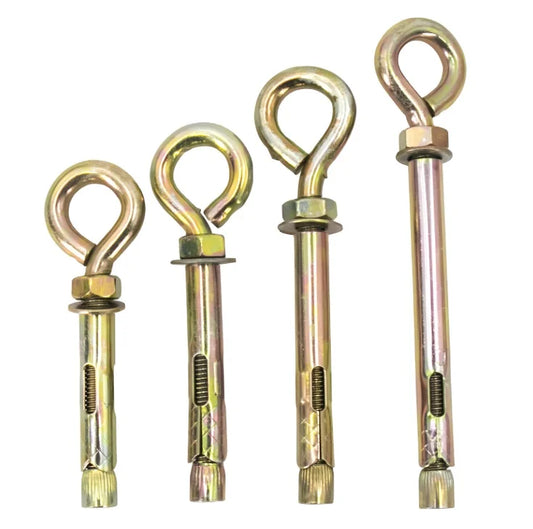 KTX-132051 Heavy Duty Shield Anchor Fastener Set - 4 O-Type Hook Anchors for Secure Installation