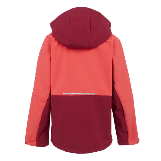 HKM-342675 Winter Girls Softshell Windproof Jacket Elegant Dress Design for Comfort and Style
