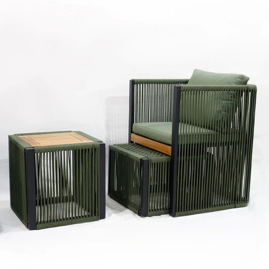 HKM-617811 Portable Adjustable Outdoor Lounge Chair with Cushions, Foldable for Travel