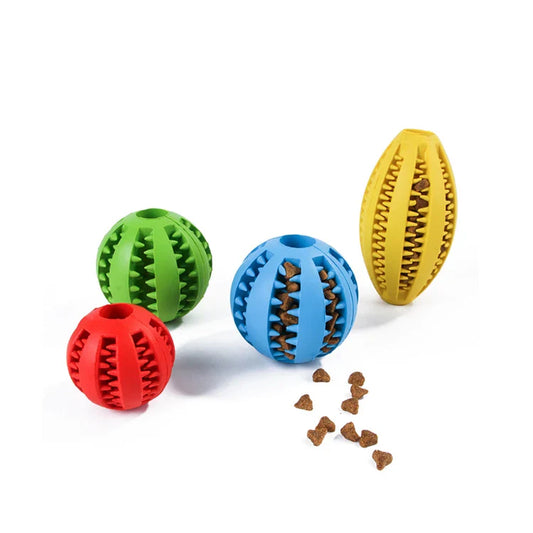 HKM-880595 Eco-Friendly Dog IQ Puzzle Toy - Rubber Teething Ball for Natural Dental Care and Playtime