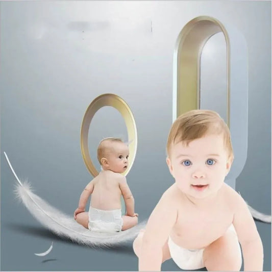 KTX-016787 Bladeless 16-Inch Tower Fan with Child Safety Features - Available in Silver, Gold, Pink and Blue