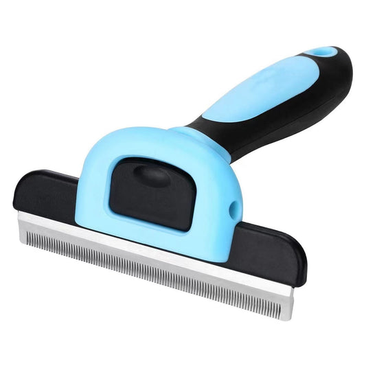 HKM-0012349 Removable Knot Opener Pet Hair Removal Comb - Stainless Steel, Large & Medium Sizes in Blue and Pink