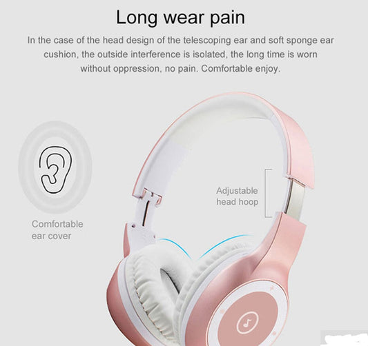 HKM-001299 Bluetooth T8 Stereo Headset with Built-in Microphone, Hi-Fi Sound, 40 Hours Playback, and Collapsible Design