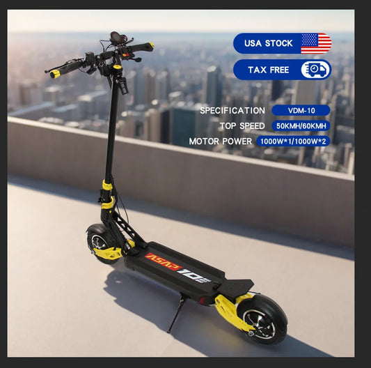 HKM-001299 Powerful 2000W Dual Motor Foldable Electric Scooter with 60-90km Range and 30-50Km/h Max Speed