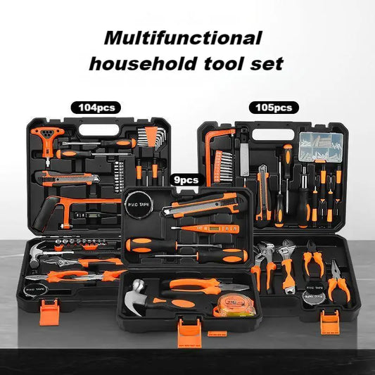 HKM-002131 105-Piece Multi-Function Tool Set with Protective Case for Home Use