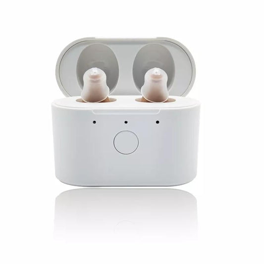 HKM-003155 Rechargeable In-Ear Hearing Aids with One-Click Operation and Low Noise for Elderly Use