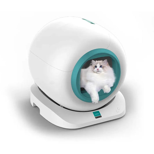 HKM-003859 Luxury Fully Automatic Intelligent Cat Litter Box with Self-Cleaning Function