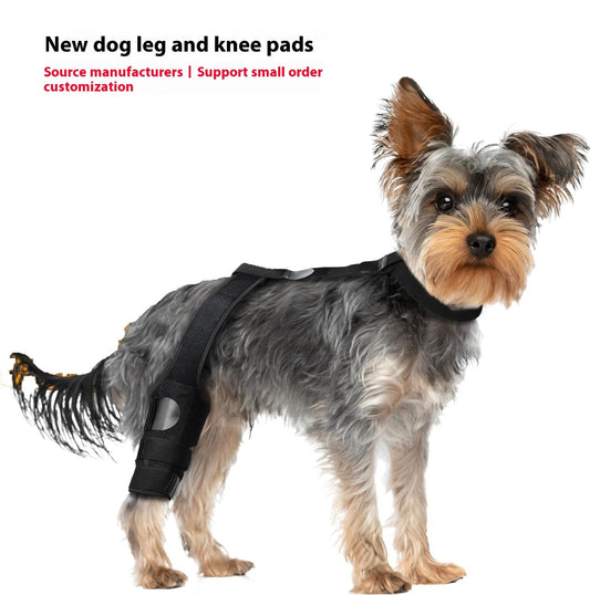 HKM-0048573 Dog Hind Leg Knee Brace Support Strap - Neoprene, Multiple Sizes & Colors Available