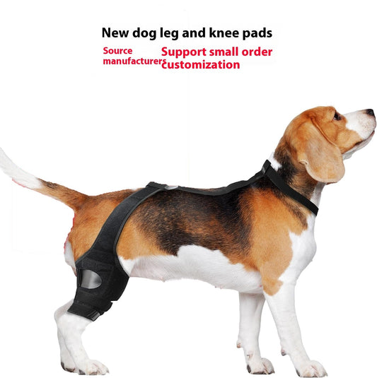 HKM-0048573 Dog Hind Leg Knee Brace Support Strap - Neoprene, Multiple Sizes & Colors Available