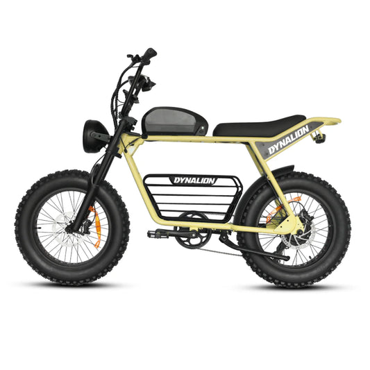 HKM-005331 48V Electric Mountain Bicycle with 7-Speed Gears and Hydraulic Disc Brakes - 20" Fat Tire Hybrid E-Bike
