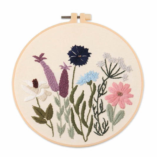 HKM-008531 Embroidery DIY Material Package for Cross Stitch with Plant and Flower Patterns