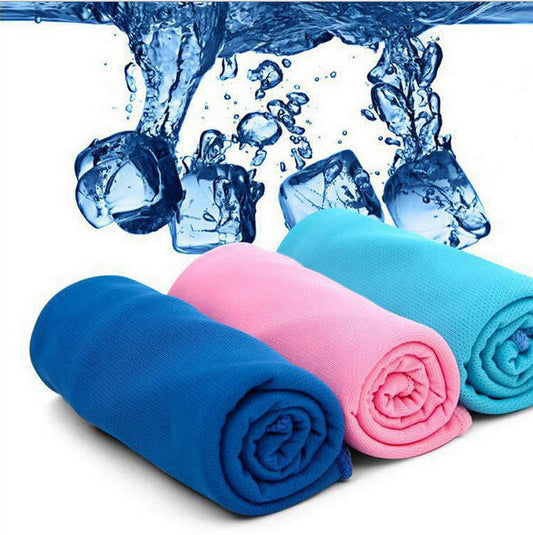 HKM-009427 Instant Cooling Sports Towel - Ice Cold Yarn, Available in Various Colors