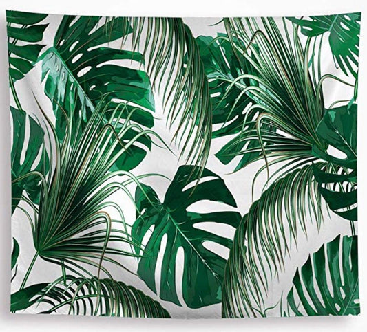 HKM-010707 Leaf Design European Polyester Tapestry for Home Decor