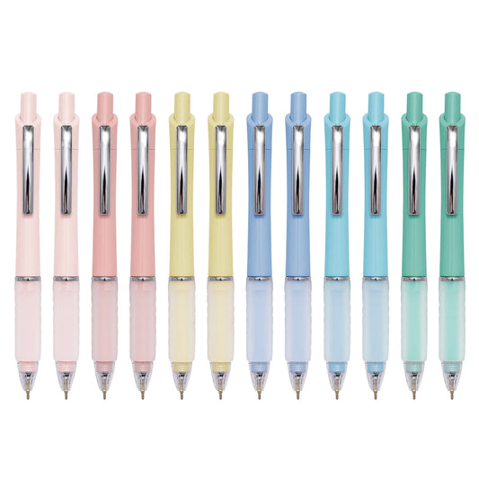 HKM-012435 Candy-Coloured Plastic Ballpoint Pen Set for Gifts