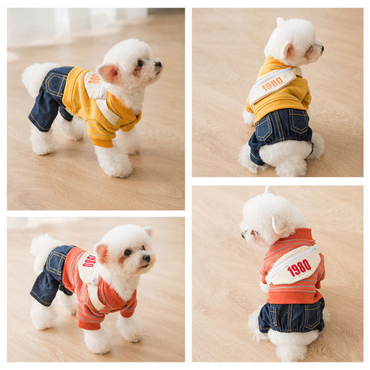 HKM-0128701 Cozy Cotton Dog Apparel for Autumn and Winter Seasons