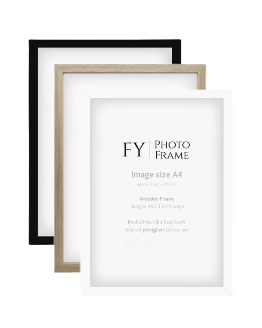 HKM-013331 Nordic Style A3 Photo Frame Kit - A4 Picture Frame for Wall Decoration with Optional Mat