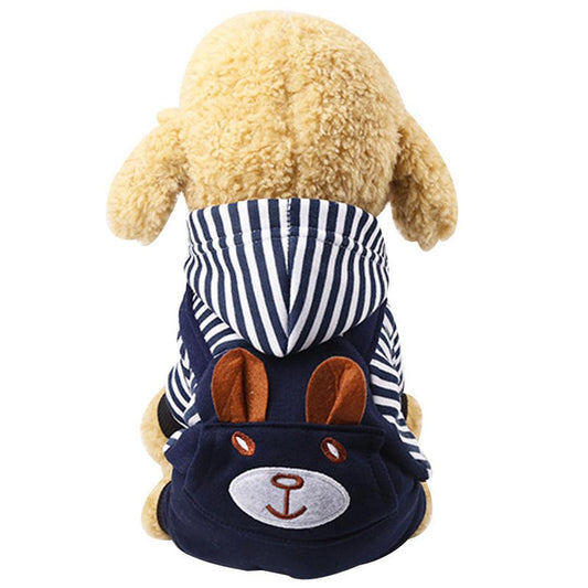 HKM-013523 Rabbit Costume for Pets - Cloth Material, British Style, Unisex Design, Available in Multiple Sizes