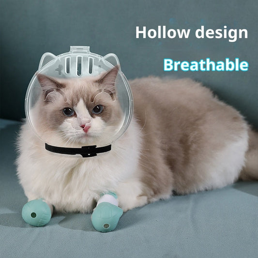 HKM-0142653 Cat Head Cover Set - Owl & Cat Paw Designs, Perfect for Pets and Kids, Multi-Color Options