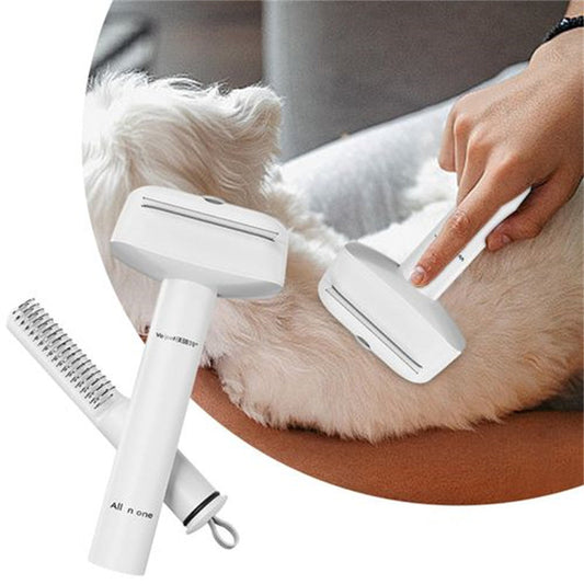 HKM-0164669 3-in-1 Pet Dematting Comb for Cats & Dogs ¨C Durable Grooming Brush for Tangles, Knots, & Shedding