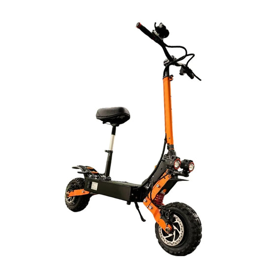 HKM-018259 Electric Off-Road Scooter 60V 6000W Dual Motor, 11-inch Tires, 200kg Load, 60-80km Range, Foldable Design