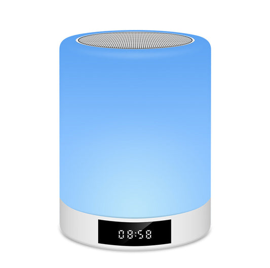 HKM-019219 Rechargeable Bluetooth Speaker with USB Night Light and Alarm Clock Function