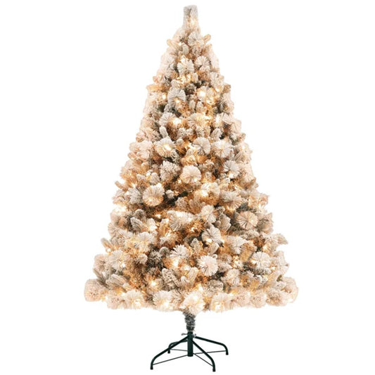 HKM-019667 Pre-Lit Artificial Christmas Tree, 6.5 ft Customizable Size for Personalized Holiday Decor, Model D0100HAYFNAD0102HQNY7U