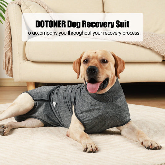 HKM-0211517 Post-Sterilization Pet Dog Vest in Grey and Wine Red - Polyester Fabric, Multiple Sizes Available