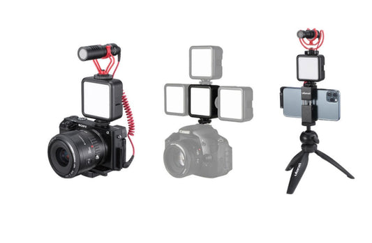 HKM-021395 Portable Mini LED Photography Light with Built-in Lithium Battery for Video and Interview Use