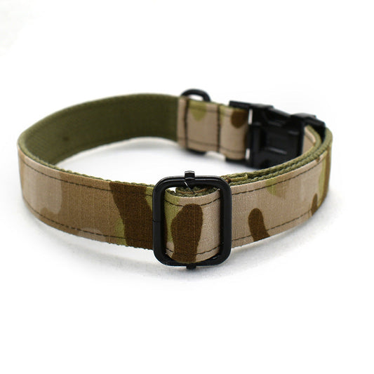 HKM-0220861 Camouflage Dog Leash and Collar Set with Bow Accessories