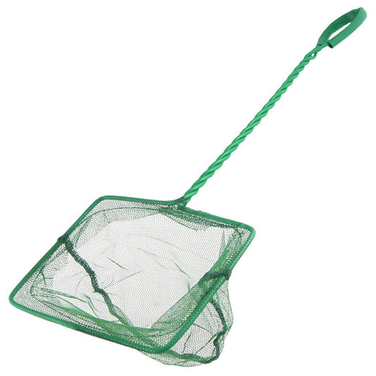 HKM-023187 Telescopic Fishing Net for Fish Tanks - Round & Square Options in Green, 3 to 12 Inch Sizes