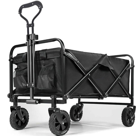 HKM-026003 Heavy Duty Foldable Camping and Garden Trolley Cart with Wheels