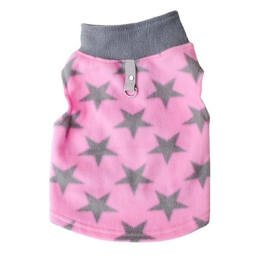 HKM-0277053 Cozy Polar Fleece Dog Jacket with Buckle in Various Colors and Sizes