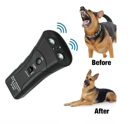 HKM-0287677 Ultrasonic Dog Training Flashlight with Dog Chaser and Night Light Function