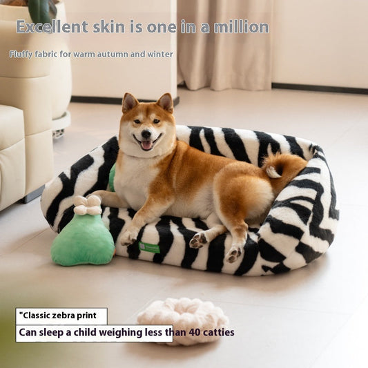 HKM-0321213 Cozy Removable and Washable Cat and Dog Sofa Nest Bed with Memory Foam and Moisture-Proof Base