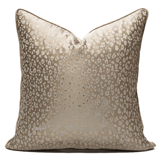 HKM-034259 Leopard Print Polyester Pillowcase with Backrest for Bedroom Decor, 45x45cm