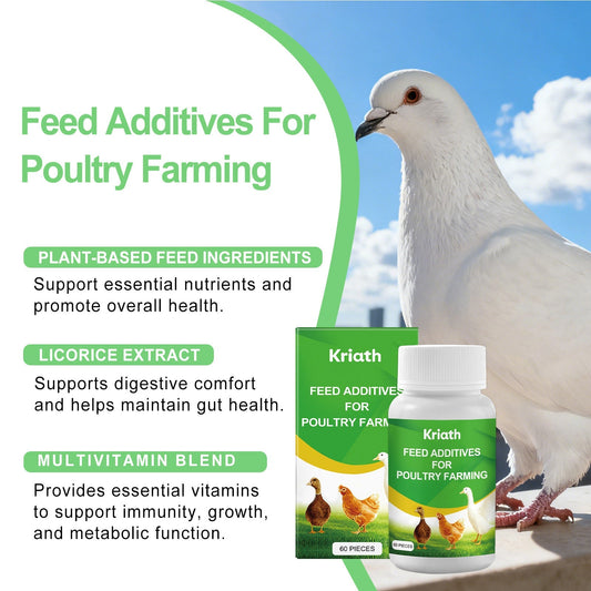 HKM-0355773 Nutritional Support Tablets for Poultry and Small Animals - 60 Count