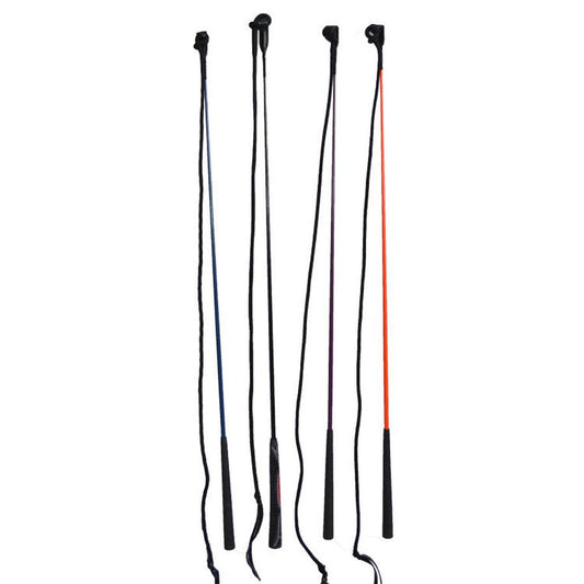 HKM-036051 Equestrian Whip - Durable Nylon Fiberglass Construction, Random Color