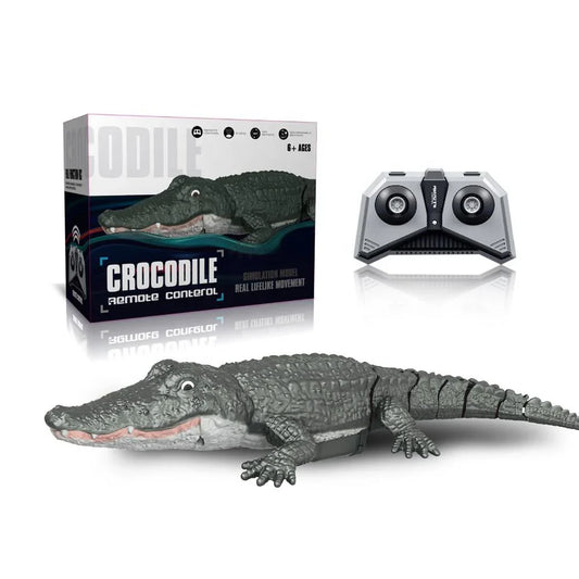 HKM-038739 Remote Control Swimming Crocodile Toy - 2.4G Radio Control for Kids, Ages 6 and Up, Indoor-Outdoor Fun