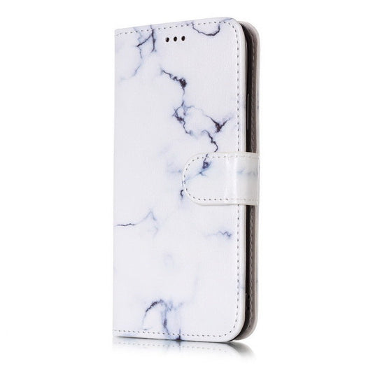 HKM-039571 3D Vision Marble Flip Wallet Case for iPhone 11 Pro Max, XR, XS Max, X, 7, 8, 6S Plus – PU/TPU Leather Protection