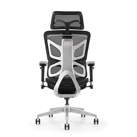 HKM-043219 Luxury Butterfly Design Aluminium Ergonomic Executive Office Mesh Swivel Chair