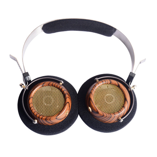HKM-045267 Olive Wood Wired Headset with HiFi Sound and 3.5mm Plug