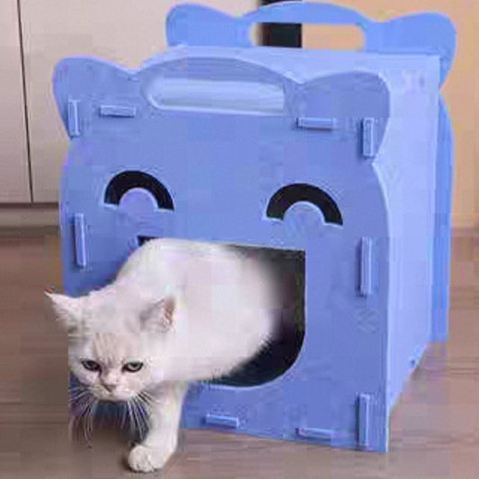 HKM-046355 Detached Semi-closed Felt Cat Bed - Breathable and Versatile for All Seasons